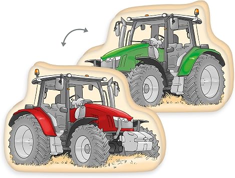 Herding Tractor Contour Cushion Approx. 36 x 24 x 5 cm, polyester, mould cushion