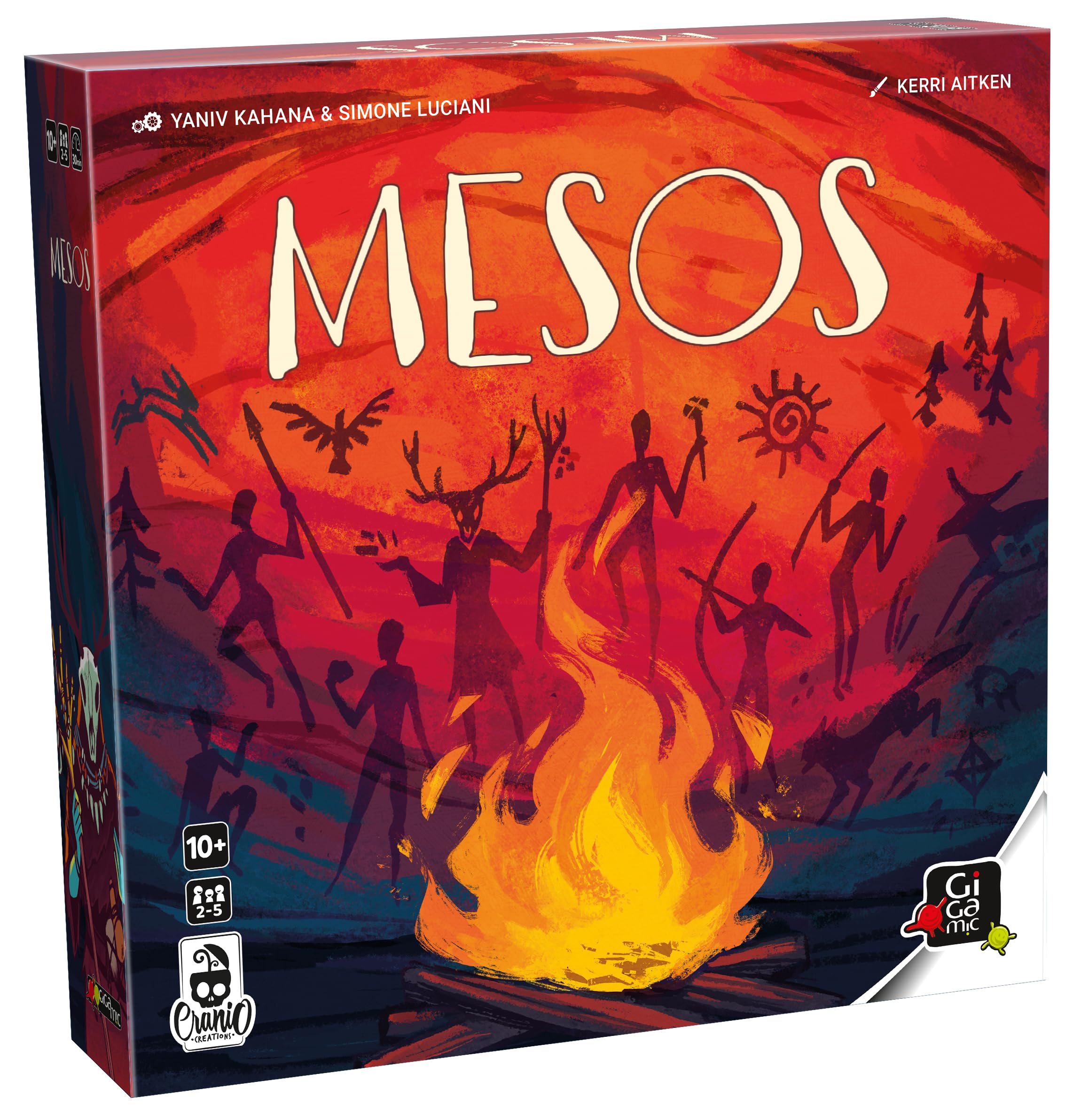 Gigamic - MESOS - Manage Your Tribe in the Mesolithic Age - Strategy Game - From 2 to 5 Players - Ages 10 and up.