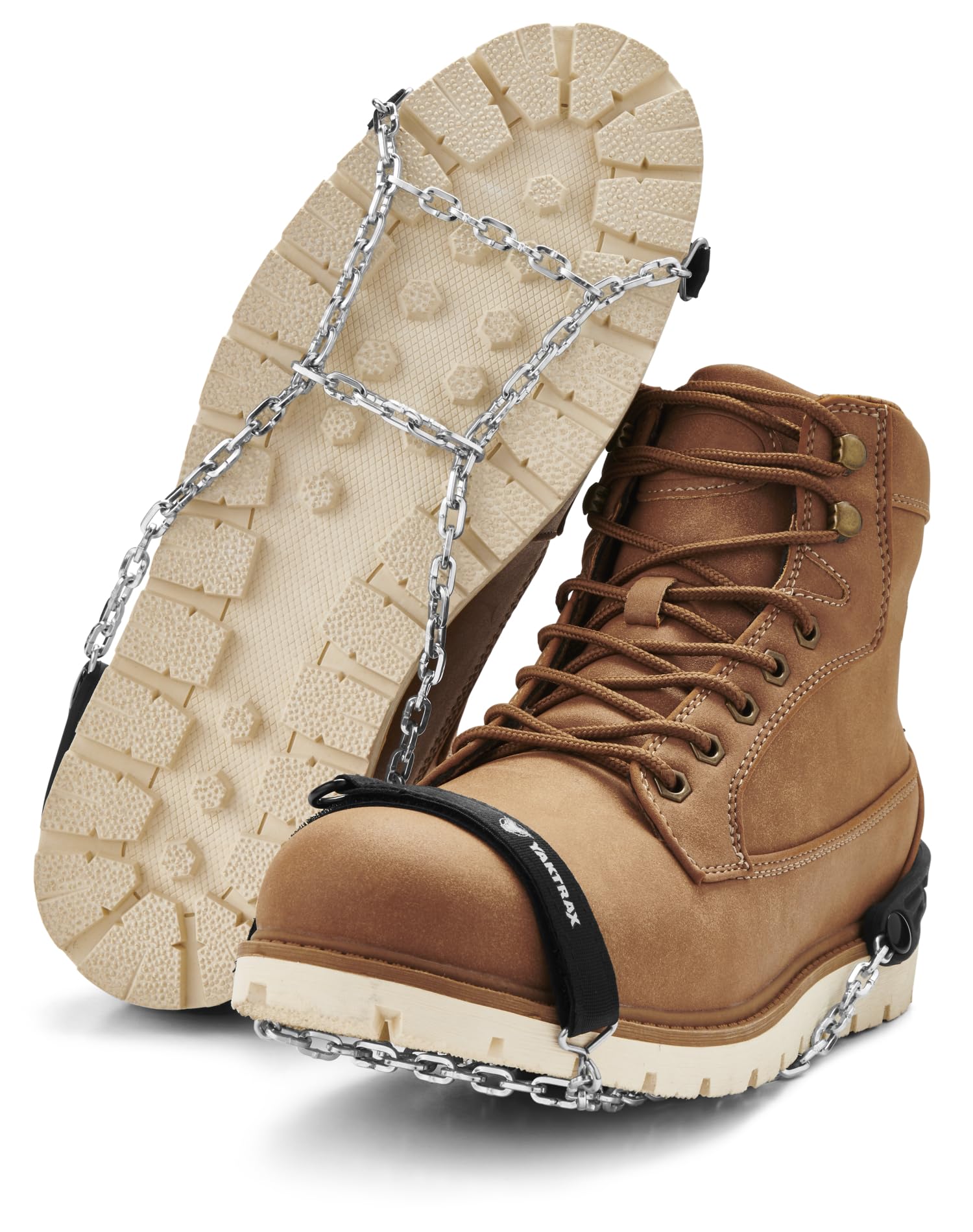 Yaktrax Chaines Tacos de tracción hielo y nieve, negro, L