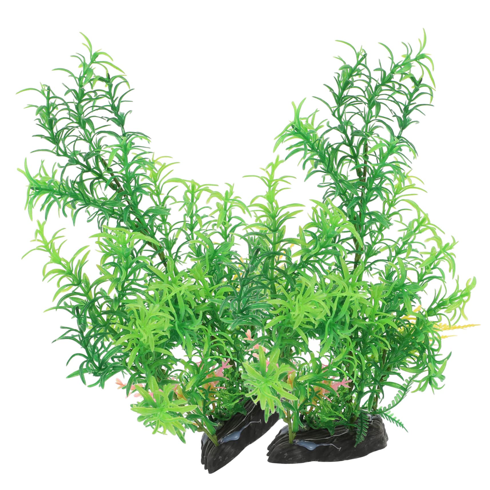 CORHAD 2Pcs Lifelike Simulated Aquarium Plants Realistic Fish Tank Decor for Turtle Tanks Aquatic Plant Decorations Fish Tank Accessories