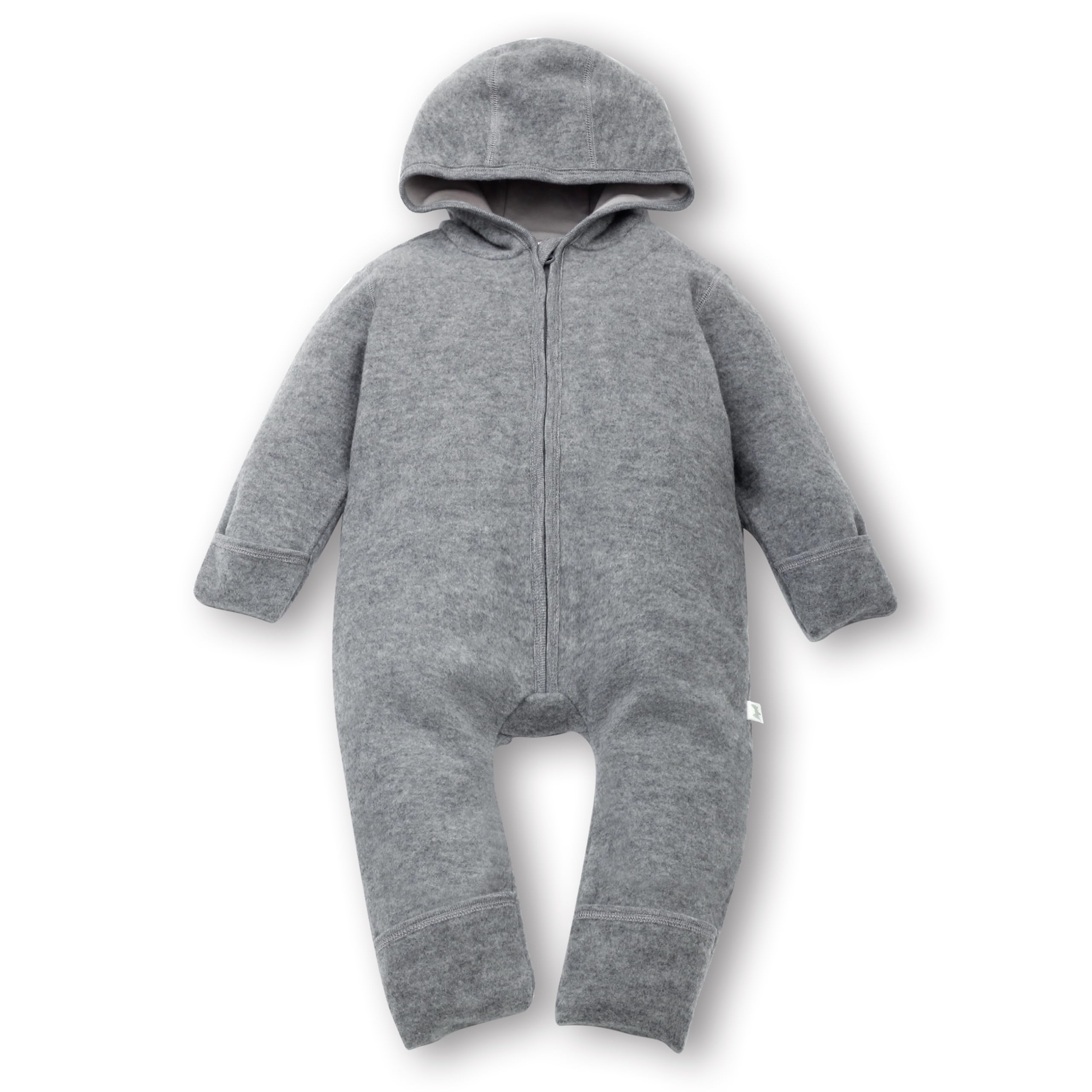 Baby Wollfleech-Overall Wollwalk aus Australischer Merino Schurwolle mit Reißverschluss für Kleinkind und Baby | RWS & OEKO-TEX 100 zertifiziertes Material | Weich, warm & leicht