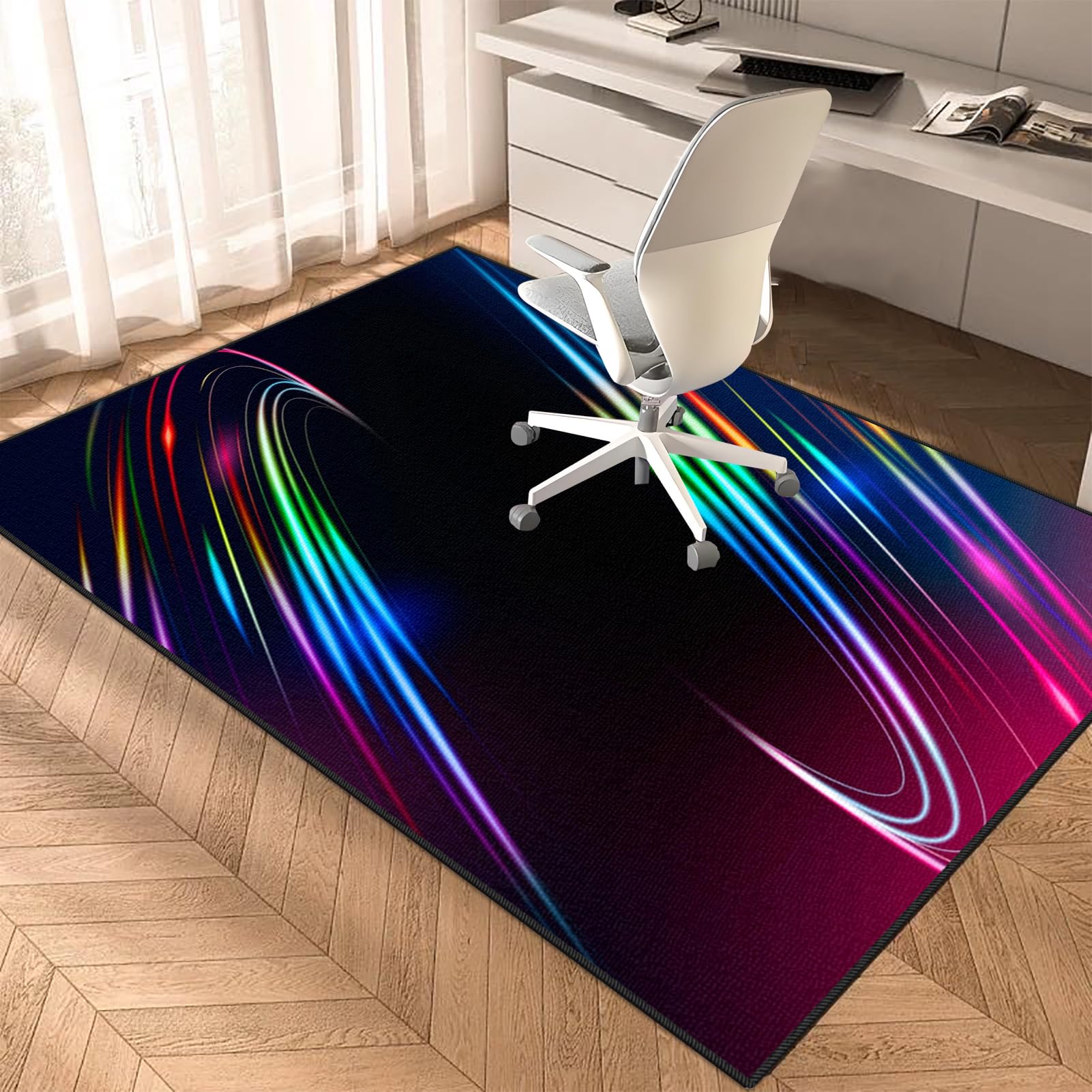 Tapis de Protection de Sol Chaise Gaming Multi-surfaces 180 x 210 cm