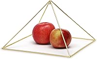Vista 4 de Pirámide de meditación de cobre chapado en oro de 24 quilates de 51 grados 9 "para curación