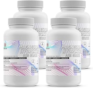 Magnesium Hydroxide ACS Grade - 4 Pack (8 Lbs) for pH Control in Lab and Industrial Applications