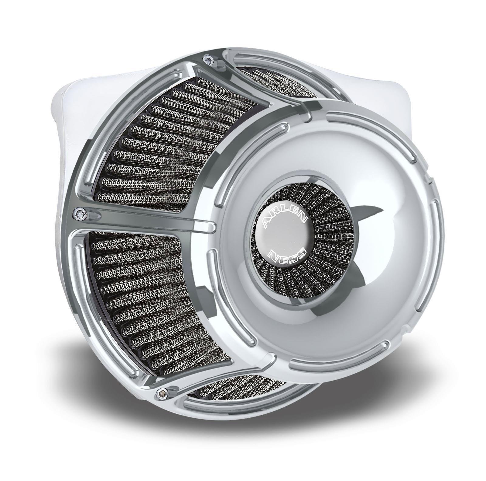 Amazon.com: Arlen Ness 18-922 Chrome Inverted Series Air Cleaner