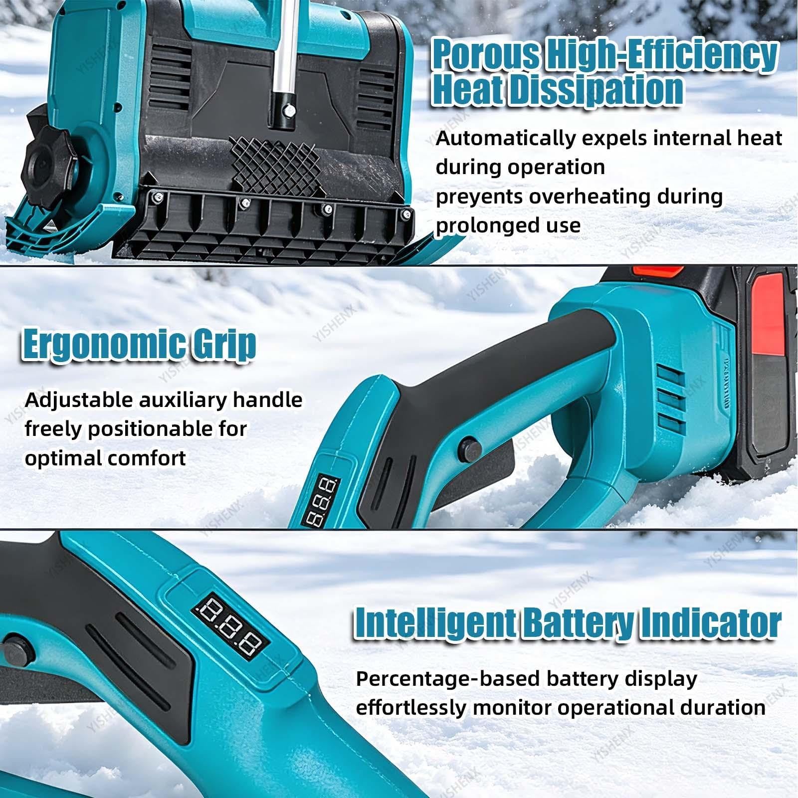 Spazzaneve Elettrico Da 1200 W, Soffiatore Di Neve Senza Fili