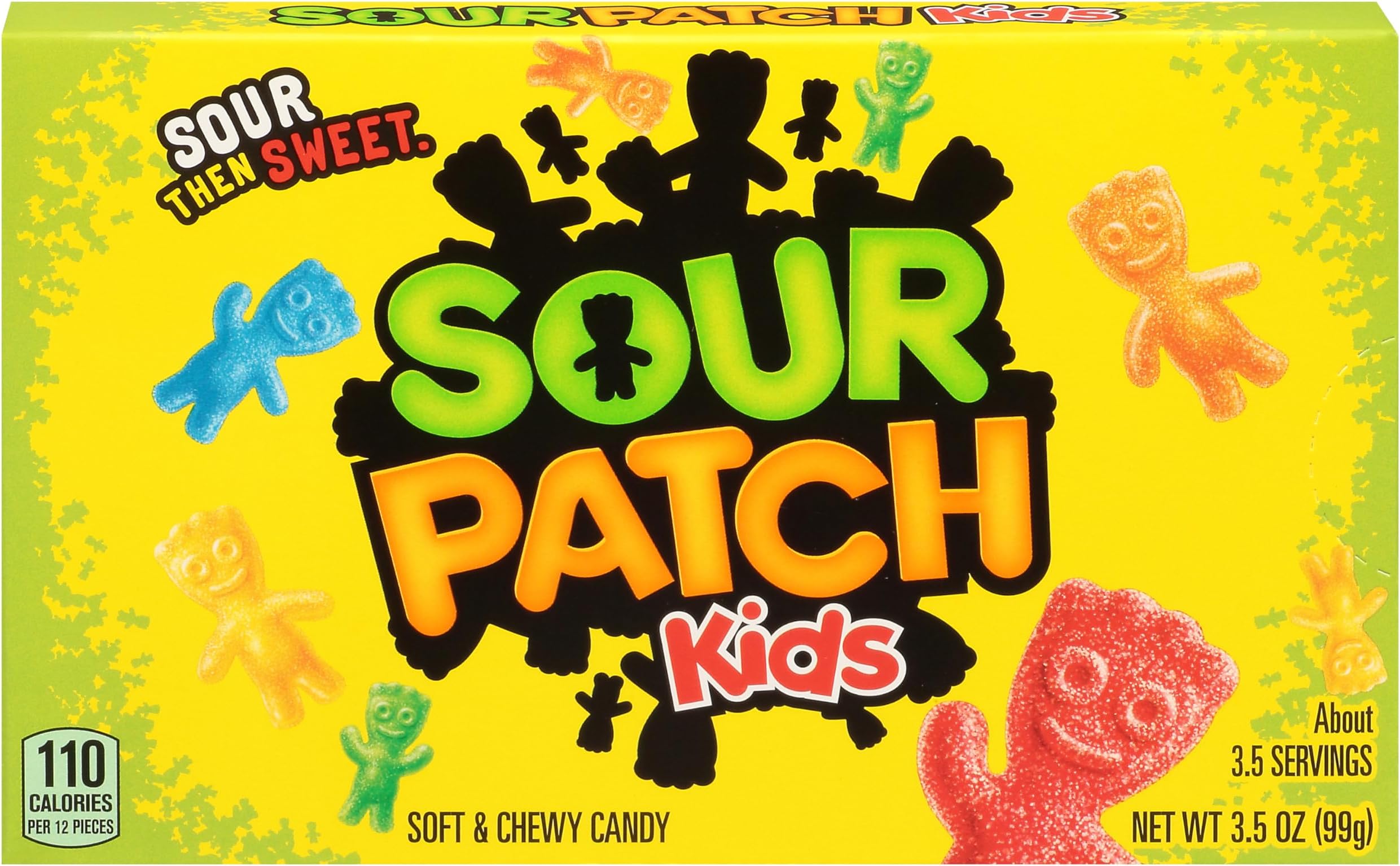 SOUR PATCH KIDS Original Soft & Chewy Candy, 3.5 oz Box