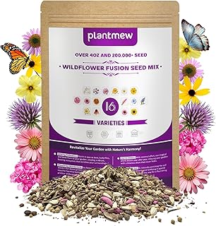 200,000+ Wildflower Seeds [4oz] 16 Variety Perennial Mix - Non-GMO, USA-...
