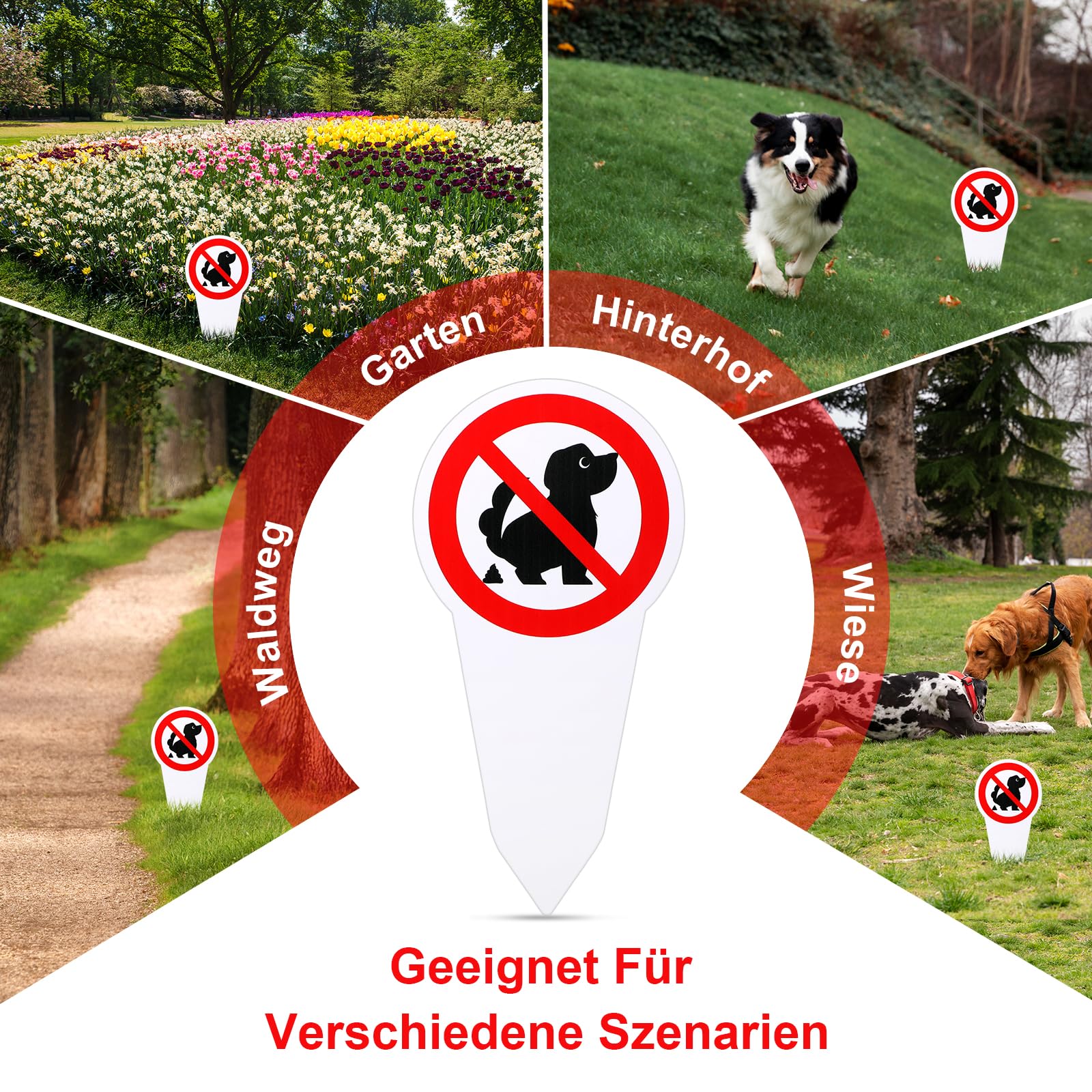 8 sztuk tabliczka bez toalety dla psa tabliczka duża 30 x 15 cm Das ist Keine Hundekload Tabliczka z psem Zakaz kupowania na czyste drogi, trawnik, park, plac zabaw