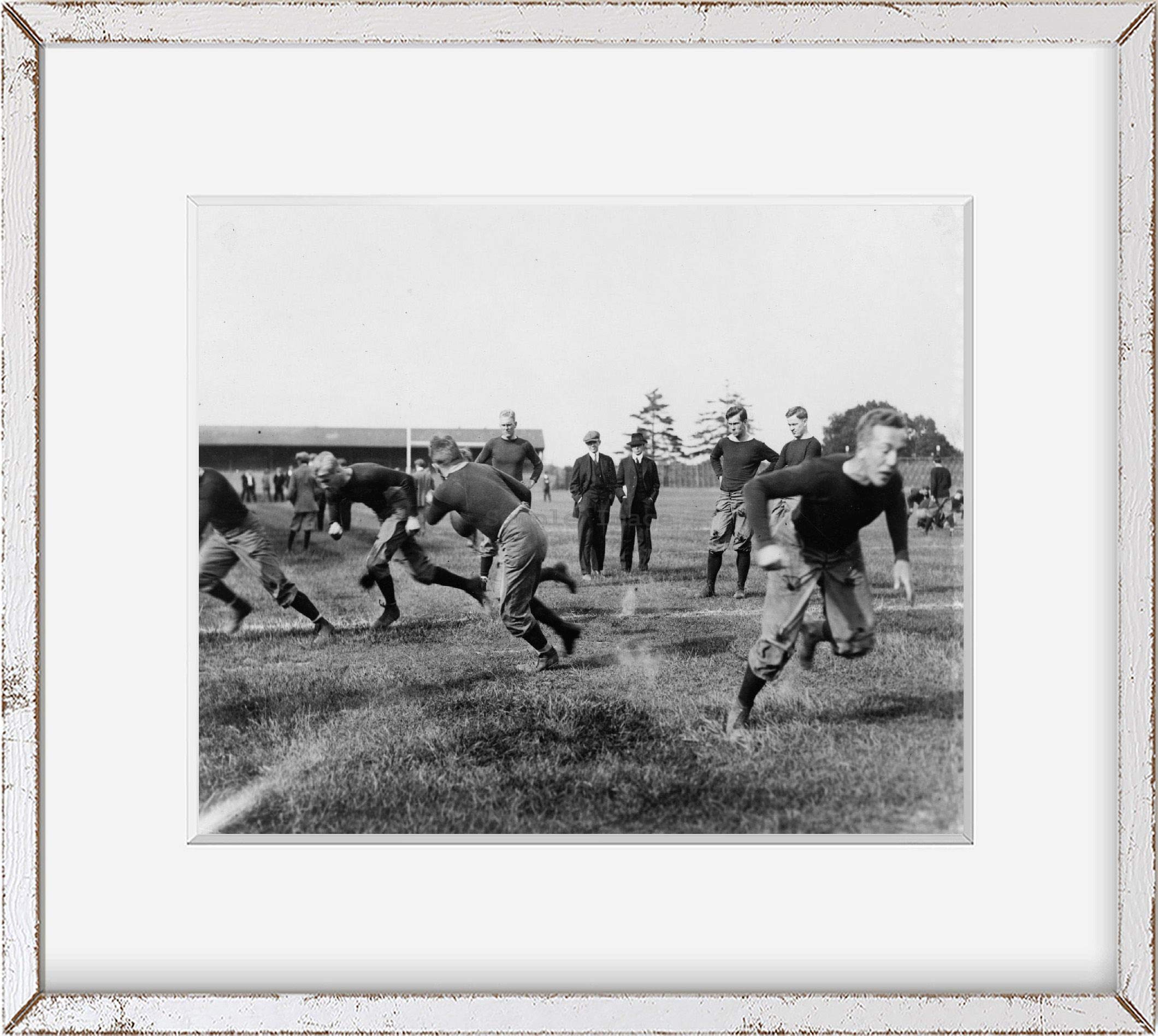 INFINITE PHOTOGRAPHS Early 1900s Photo: Football Practice at Yale | Vintage Black & White Photograph | Poster Wall Art Decor | Vintage Photo Decor