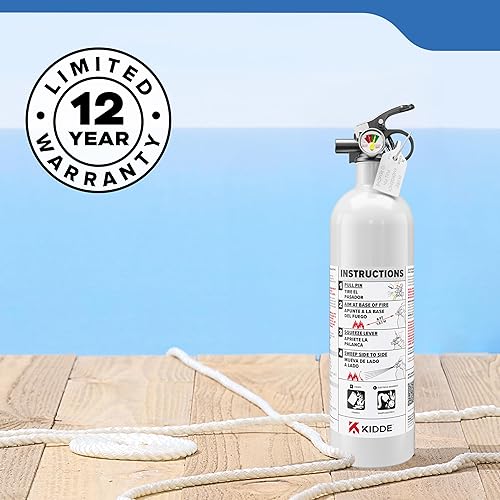 Vista 13 de Kidde Extintor de Incendios para Barcos, de Uso Único 5BC