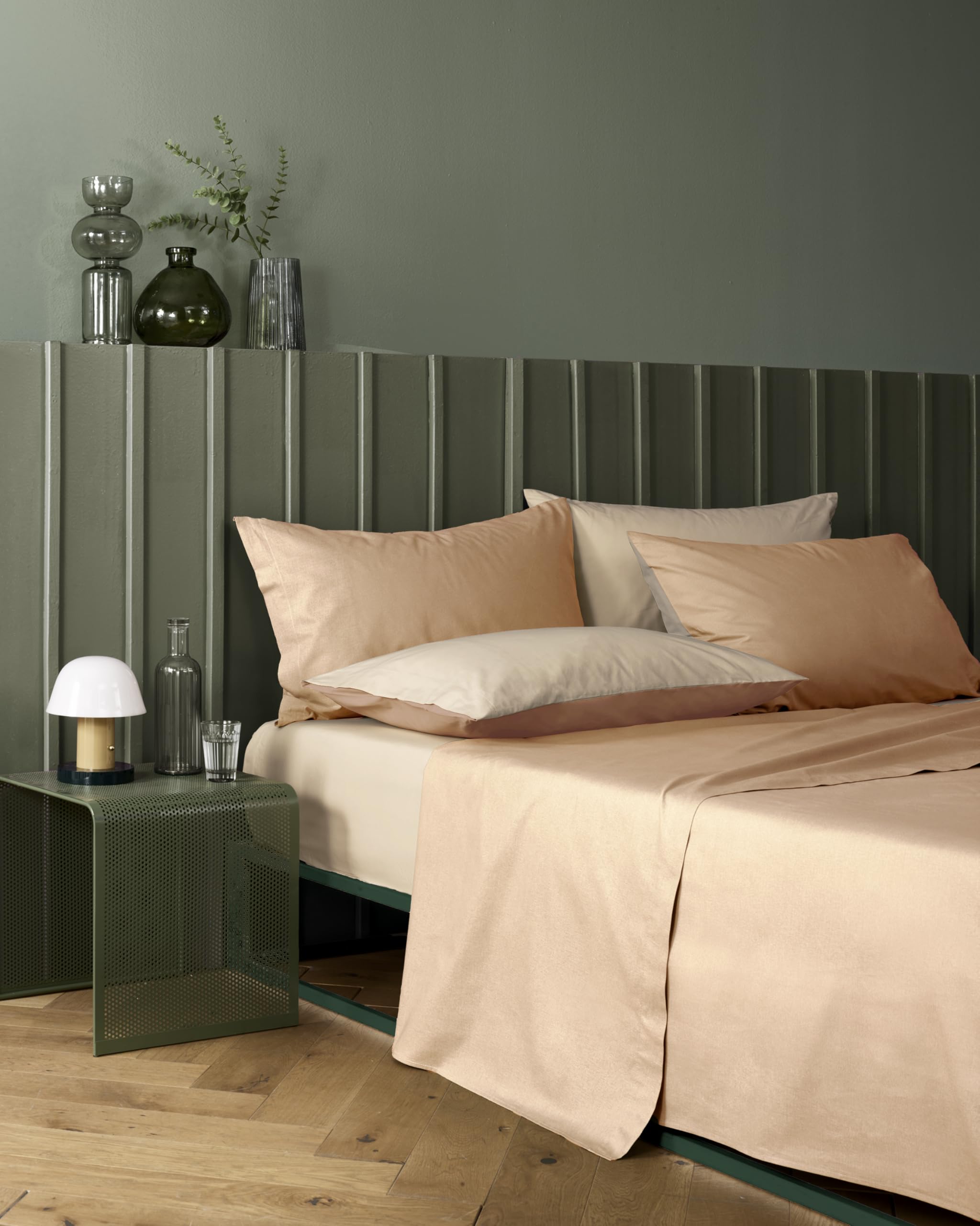 Bassetti Juego de sábanas para Cama de Matrimonio, Pop Color Double, sábanas, 100% algodón, Cuerda, 240 x 280 cm