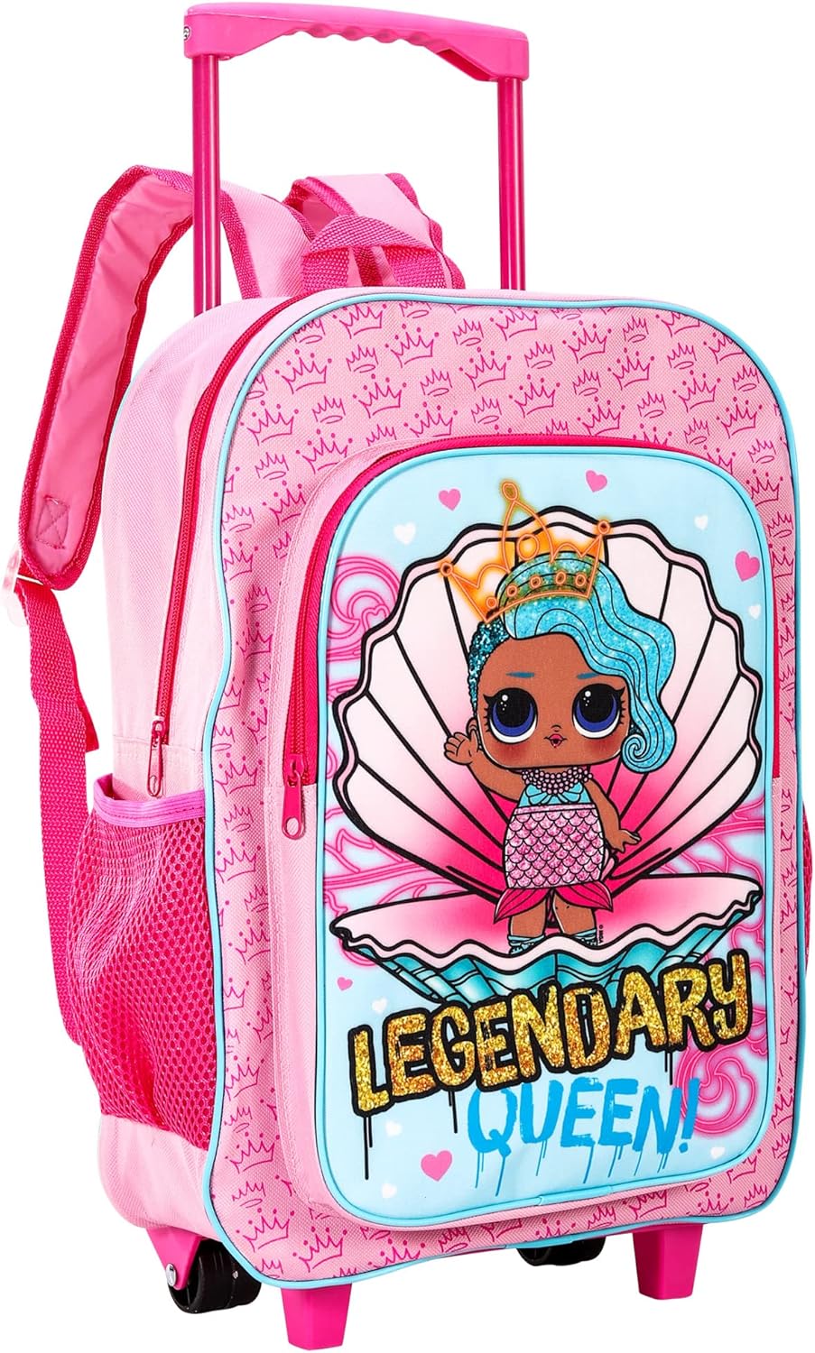 LOL Surprise Childrens Deluxe Trolley Backpack Travel Bag Kids