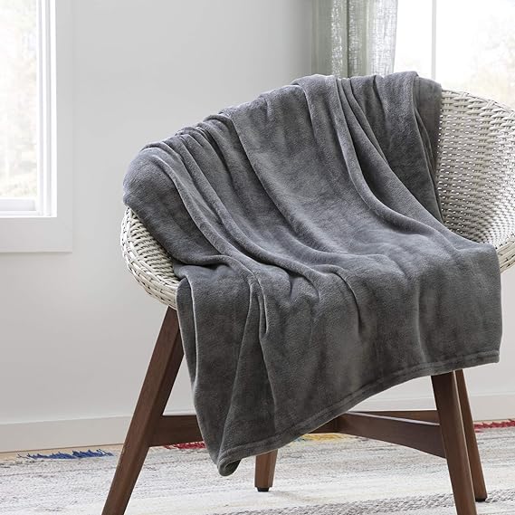 Linenspa Flannel Fleece Blanket Super Soft Breathable Machine