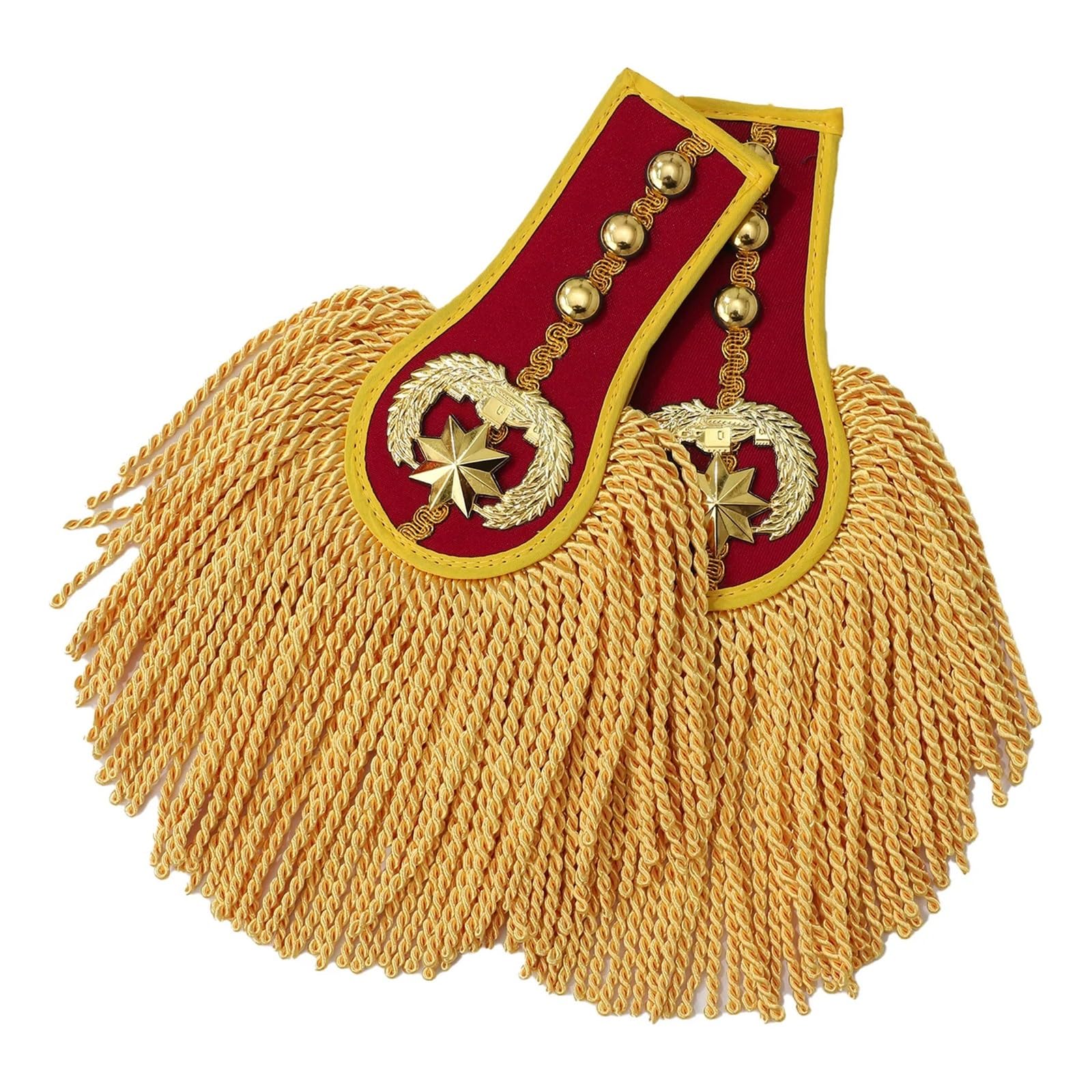 Schulterklappen Quaste Fransen Epauletten for Jacken Mäntel Zubehör Brosche Board Abzeichen Drum Band Uniform