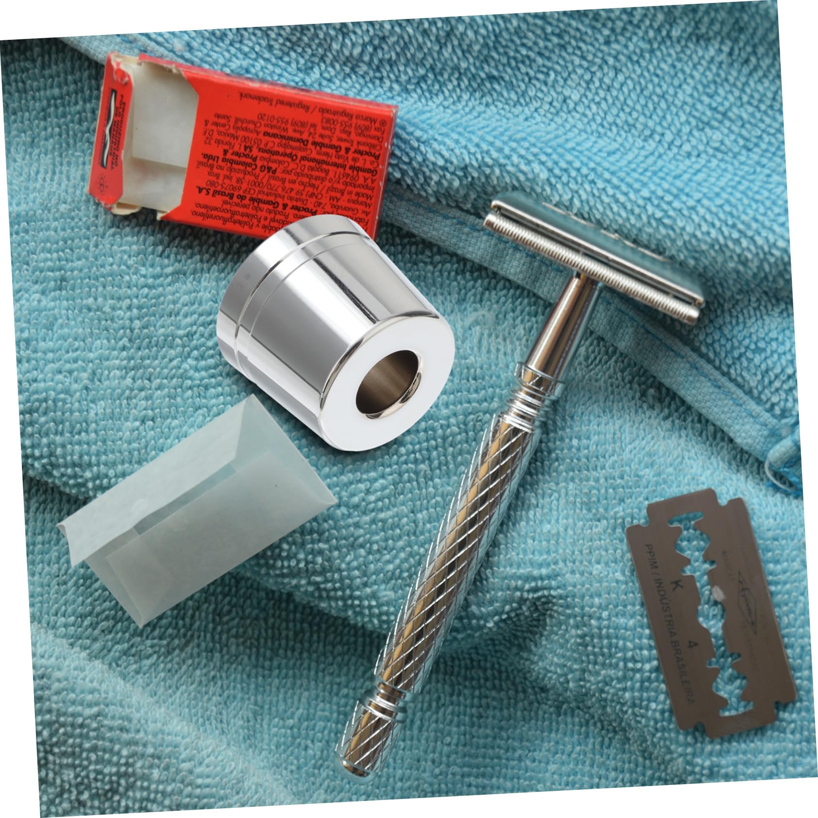 Ipetboom Razor Base Manual Shaving Razor Stand Rust-proof Copper Storage Stand for Men