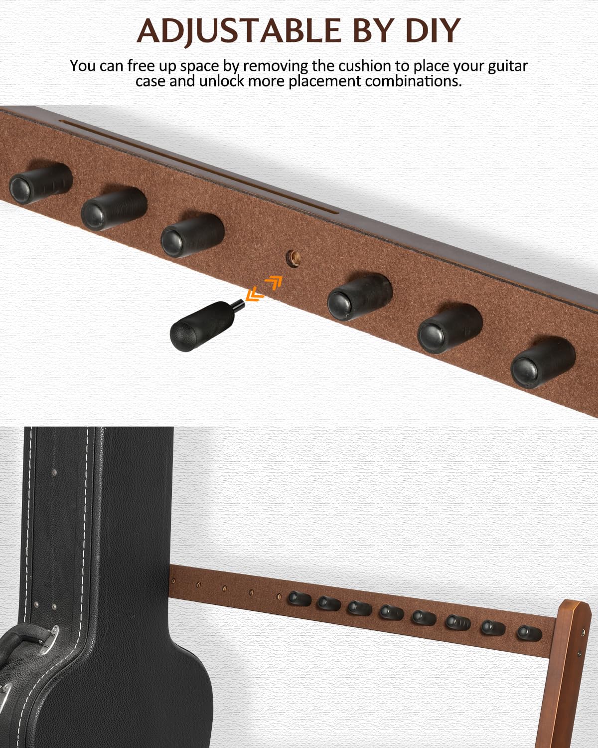 STRICH Support de guitare multiple SMT-10 (5 supports)