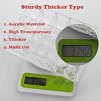 Vista 9 de AOKIVIGOA Organizador de lápiz labial acrílico para soporte de maquillaje cosmético, transparente, 26 rejillas para brillo de labios, aceites