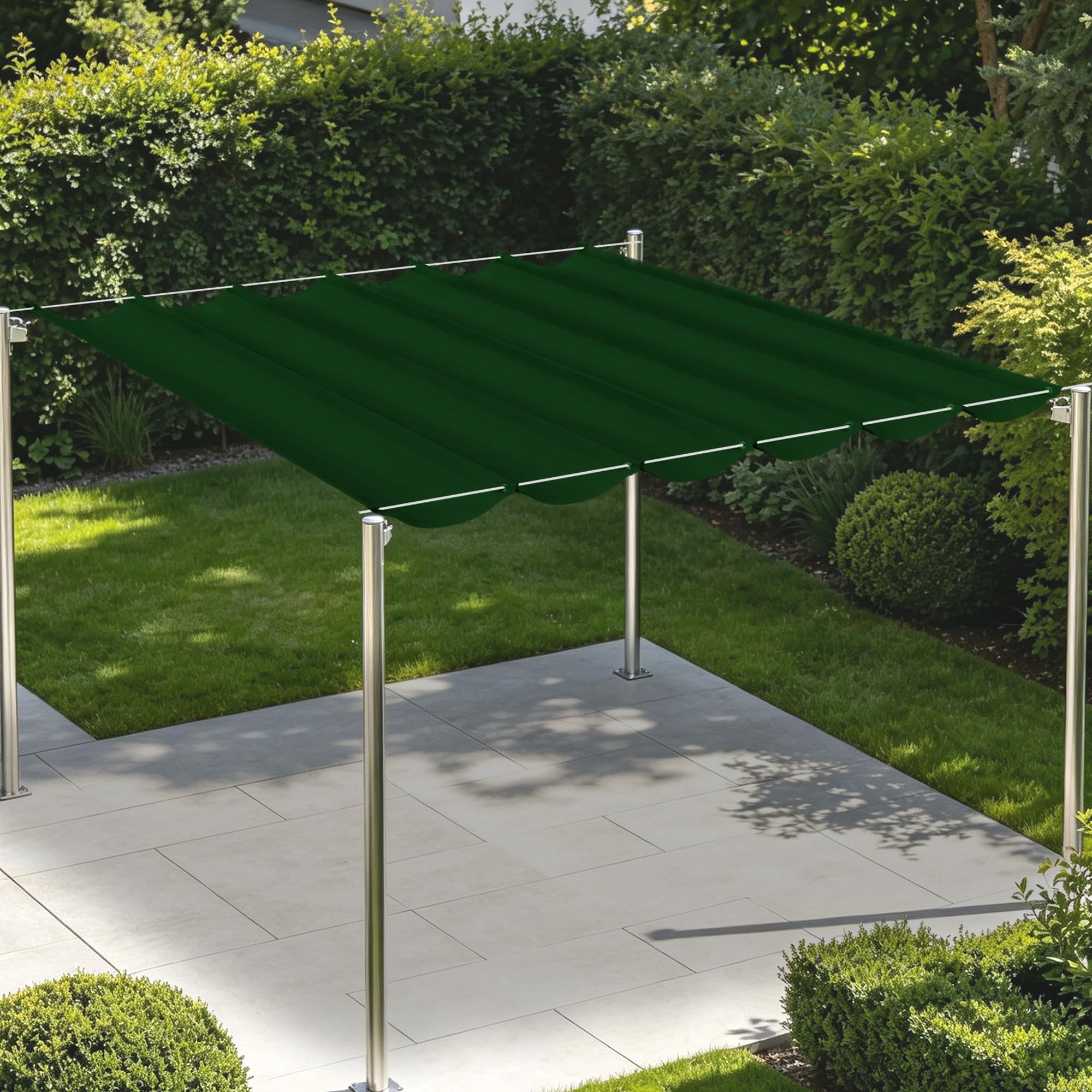 Pare-soleil jardin et balcon vert foncé, profitez de votre terrasse tout l'été à l'abri
