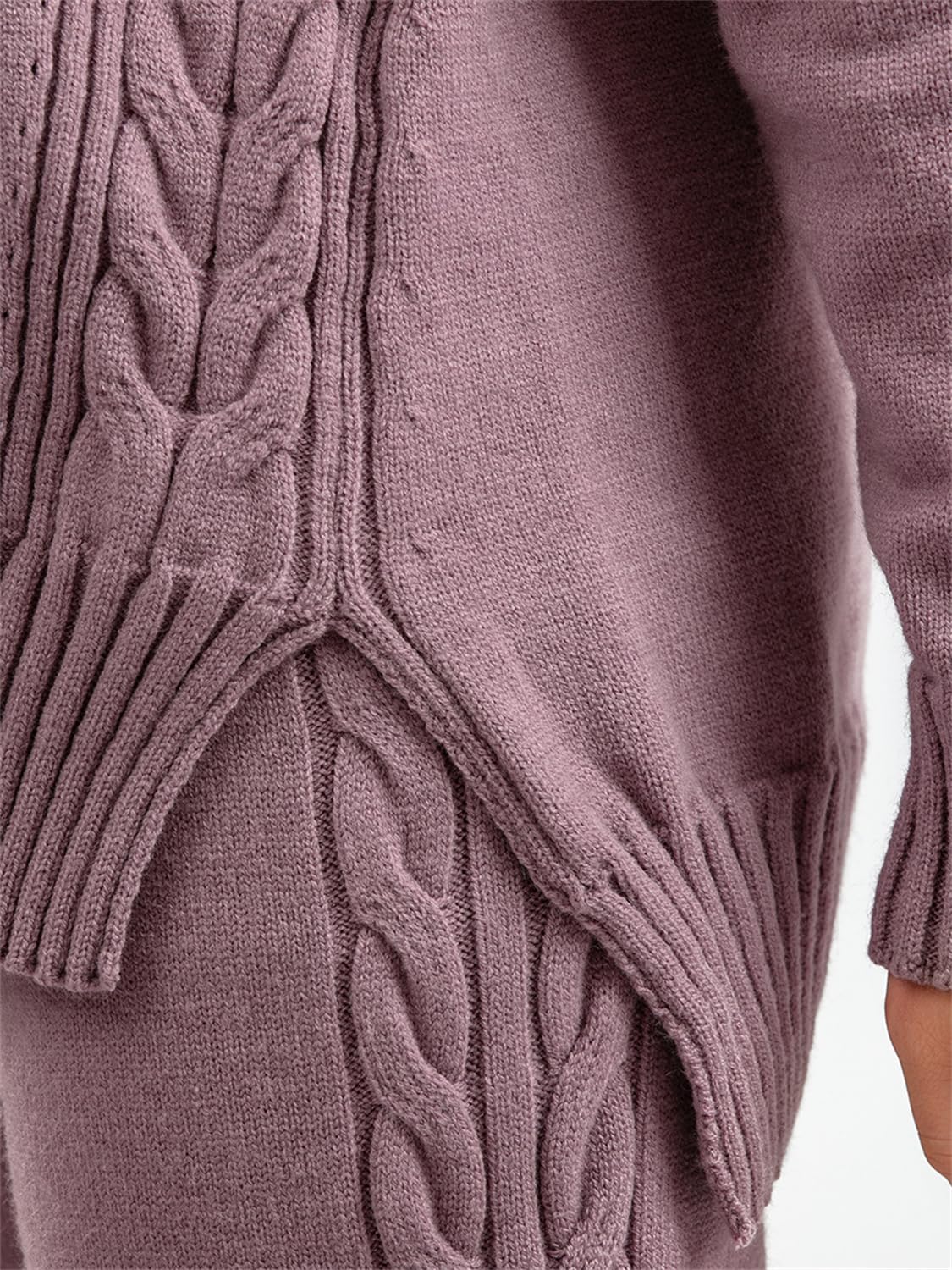 Ensemble de costume tricoté pour femme, ensembles de tenues de jogging 2 pièces, pull tricoté + pantalon large, combinaison de sport, survêtement, ensemble de vêtements de détente tendance