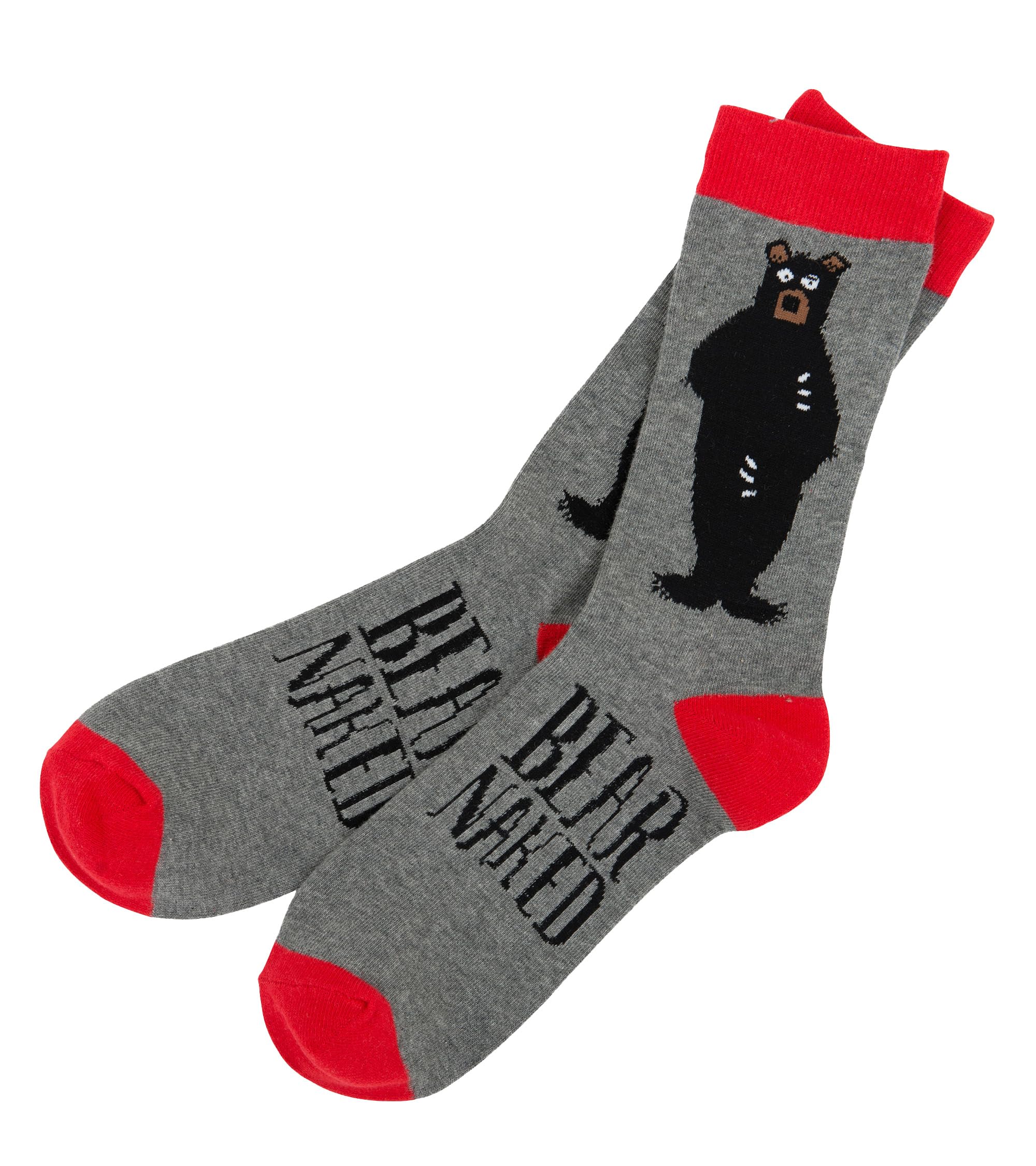 Little Blue House Hatley Men's Crew Casual Sock, Bear Nude, One Size