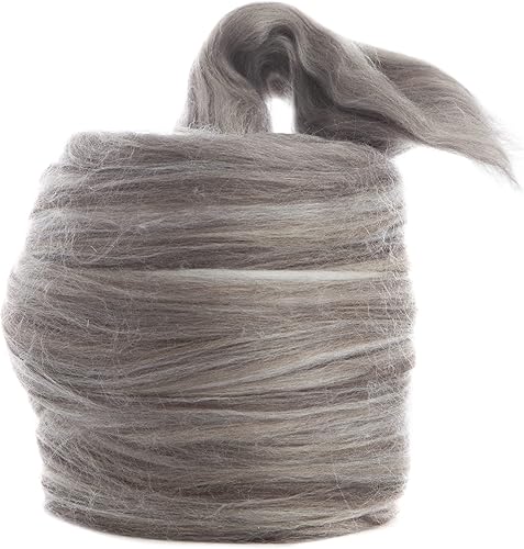 Miniatura 4 de Desert Breeze Distributing  100% lana merino natural Roving, lana para hilar, hilo de tapiz, fieltro de aguja, fieltro húmedo, hilado grande, 19