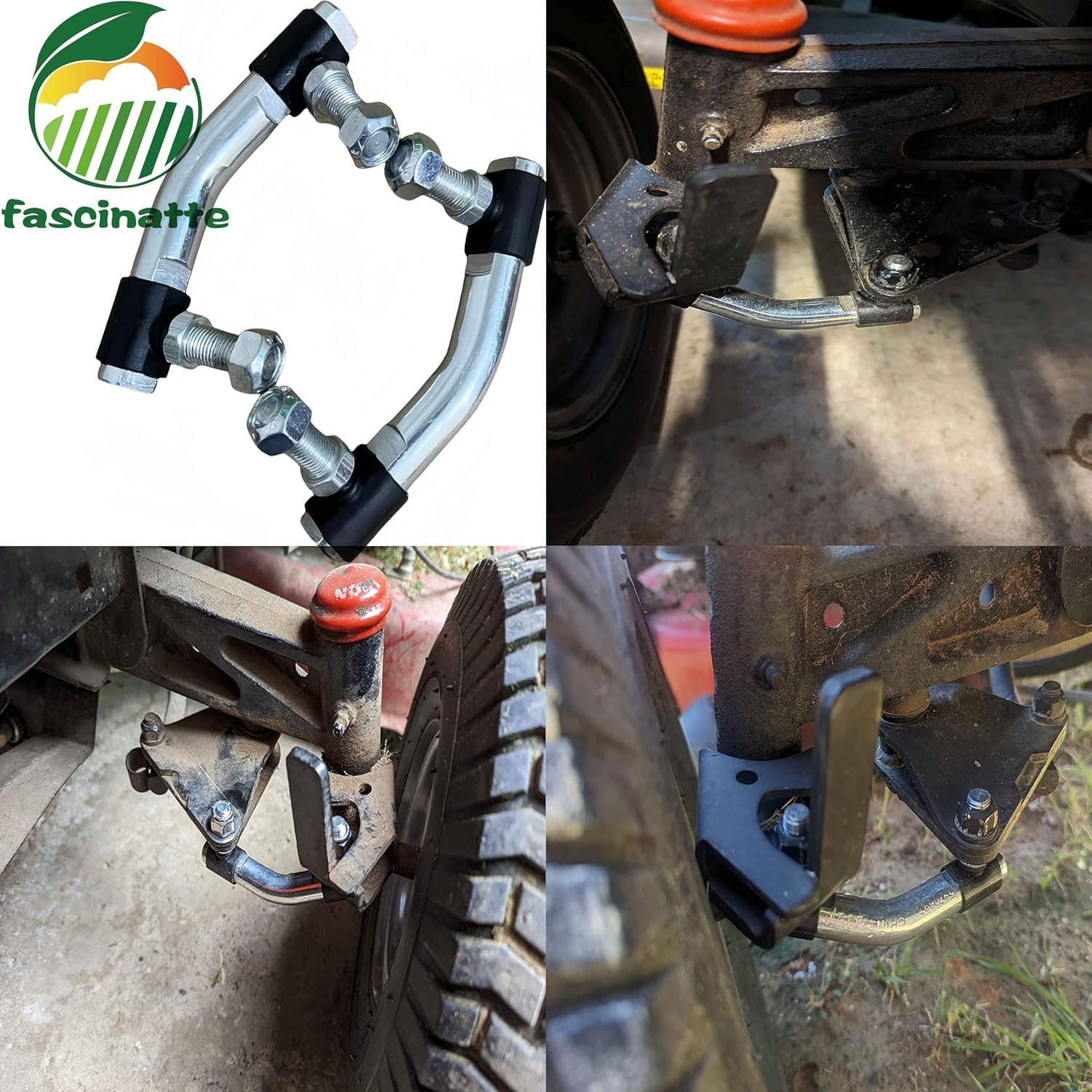 fascinatte Paquete de 2 barras de acoplamiento y enlace pivotante 597069702 para Husqvarna Craftsman AYP Poulan 436887 583513501 532436887