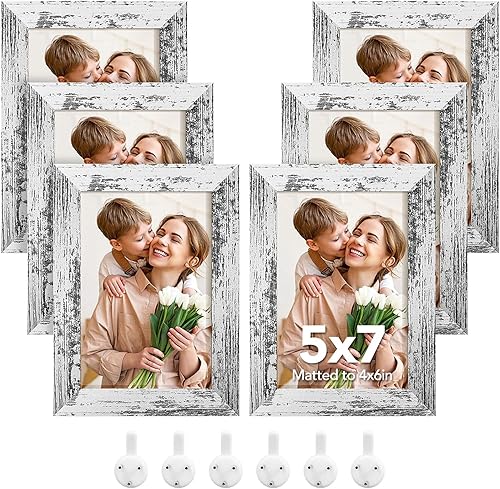 Miniatura 10 de SYNTRIFIC Juego de 6 marcos de fotos de 12 x 16 pulgadas, marco negro clásico para fotos de 8.5 x 11 pulgadas con paspartú o de 12 x 16 pulgadas sin