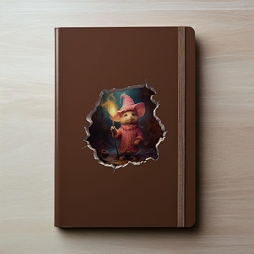 Miniatura 3 de Adhesivo de pared 3D con agujero de ratón con agujero de ratón