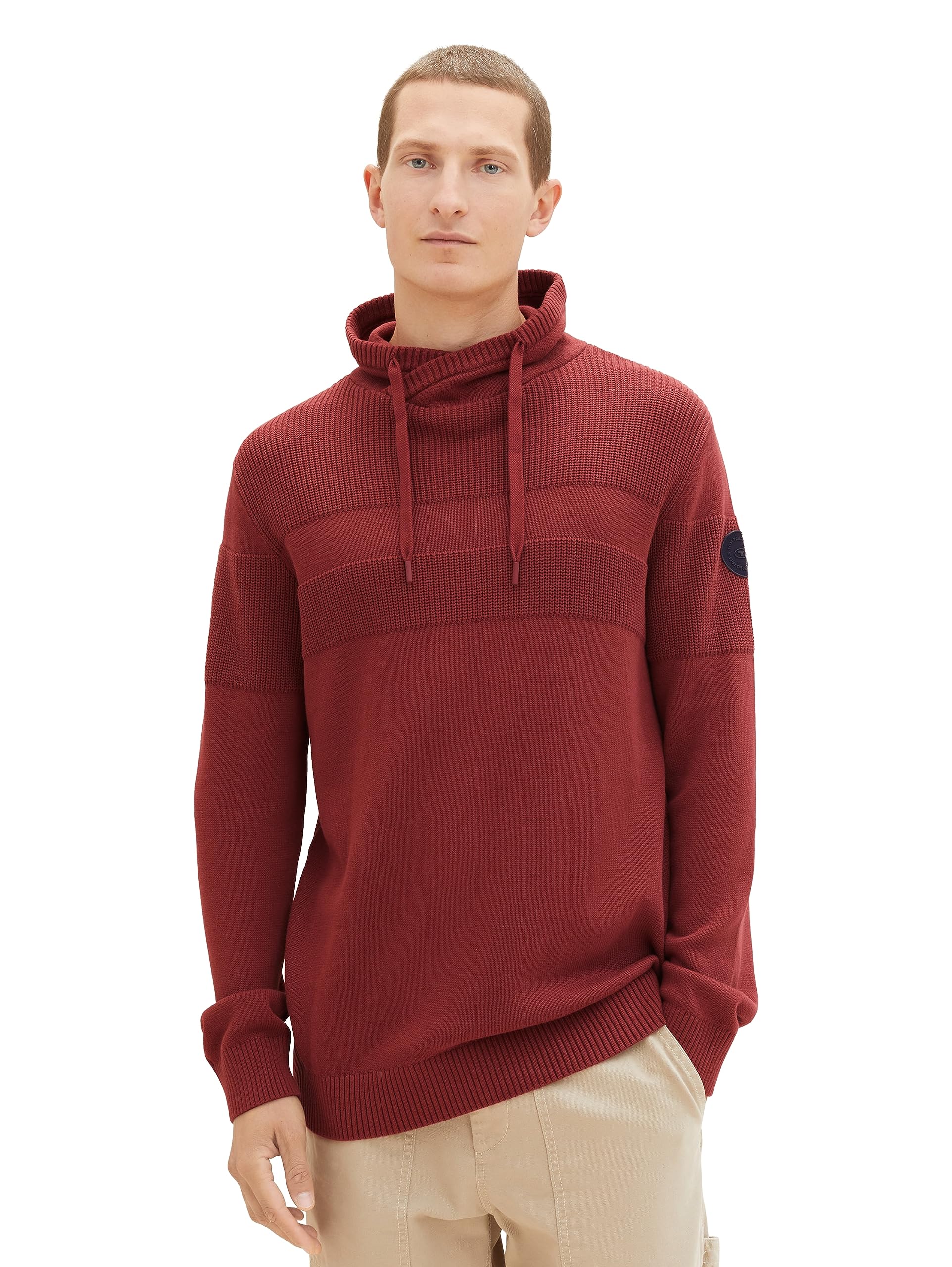 TOM TAILOR Herren Strick-Snood aus Baumwolle