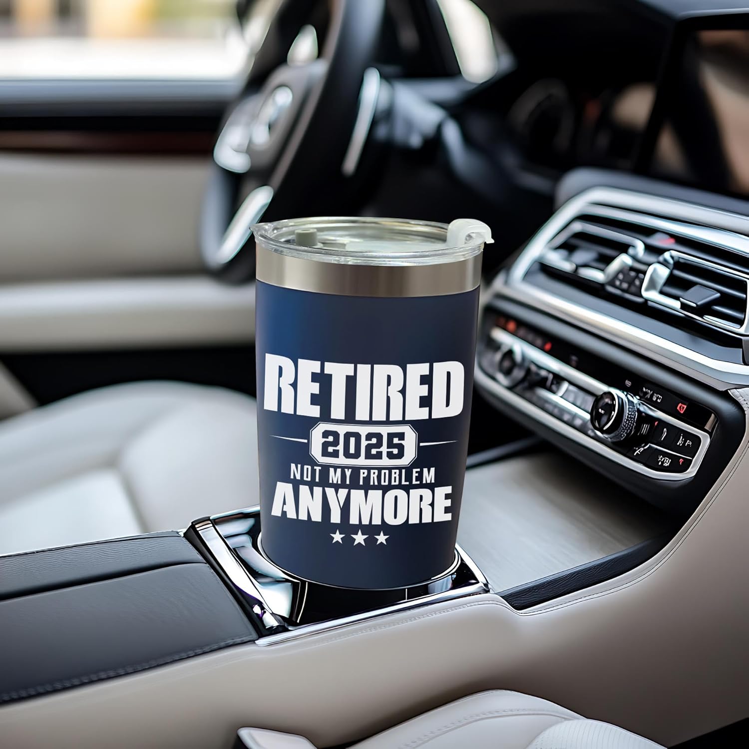 Retirement Gifts for Men 2025 - Retired Not My Problem Anymore - Funny Retired Tumbler for Men, Him, Father, Husband, Coworkers - Happy Retirement Gifts, Navy Tumbler 20 Oz (Navy 20Oz 2025) - Image 5