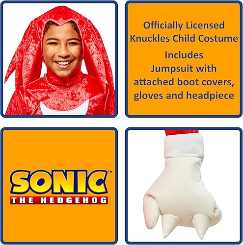 Miniatura 2 de Rubies Disfraz de Sonic The Hedgehog Knuckles para niño