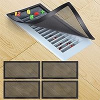 Vista 14 de Cubiertas magnéticas de ventilación para registro de piso, malla de filtro de ventilación de aire de 5.5 x 12 pulgadas, red de pantalla