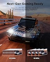 Vista 4 de Capshi Cable DisplayPort 2.1 DP80 (certificado VESA), cable DP 2.1a de 80 Gbps (8K @240Hz, 4K @540Hz 360Hz 240Hz), cable de puerto de pantalla