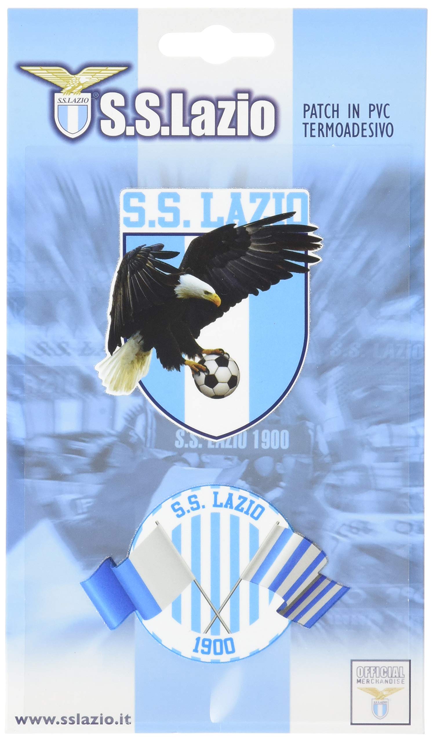 Imagicom Iron On Patch In PVC Logo Lazio - Termoadesivo 11x19cm Per Abbigliamento E Accessori