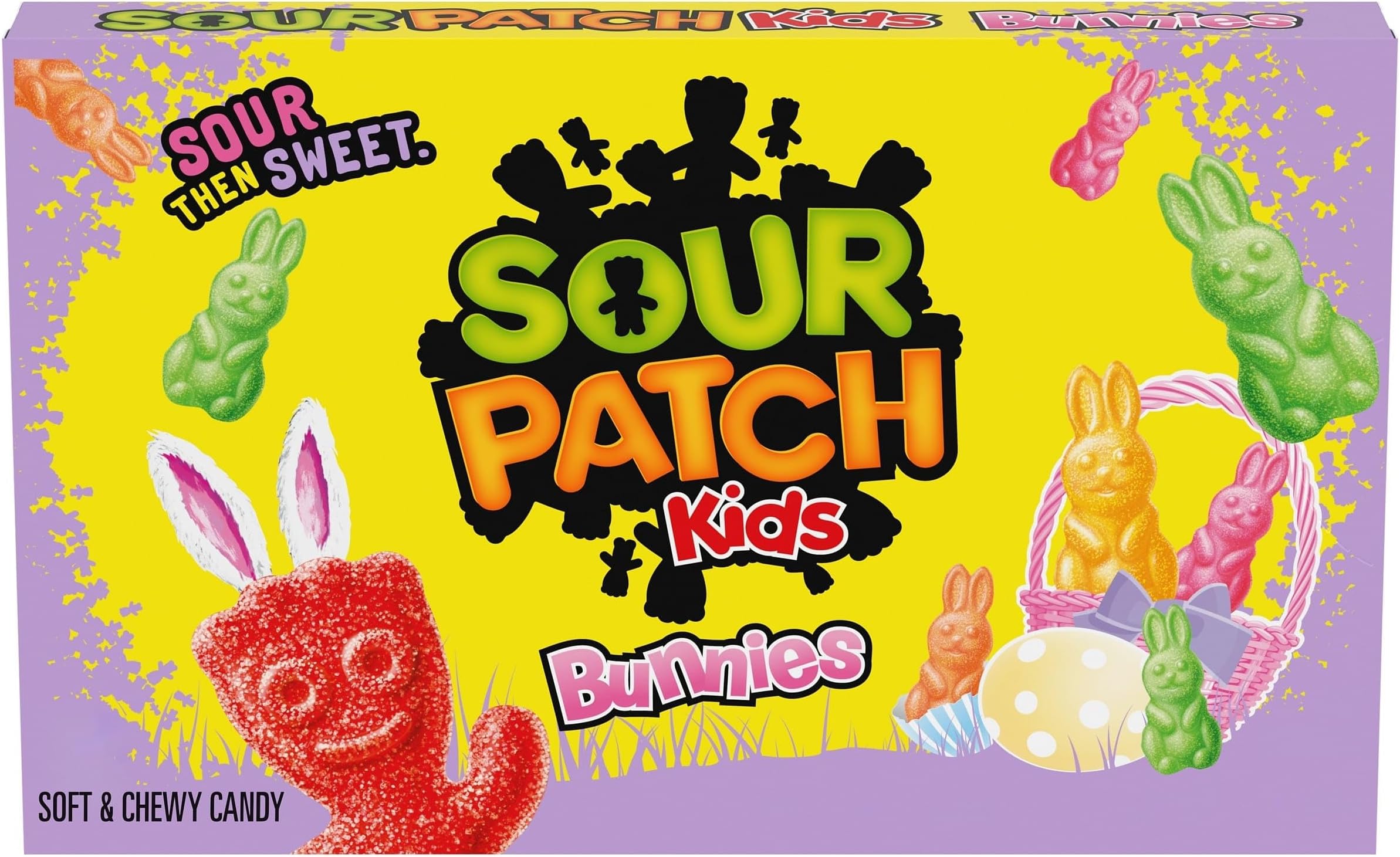 SOUR PATCH KIDS Bunnies Soft & Chewy Easter Candy, 3.1 oz