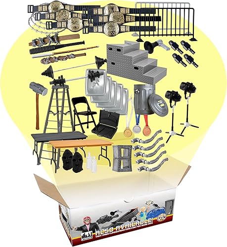 Kit de inicio de accesorios de 50 piezas para figuras de lucha libre