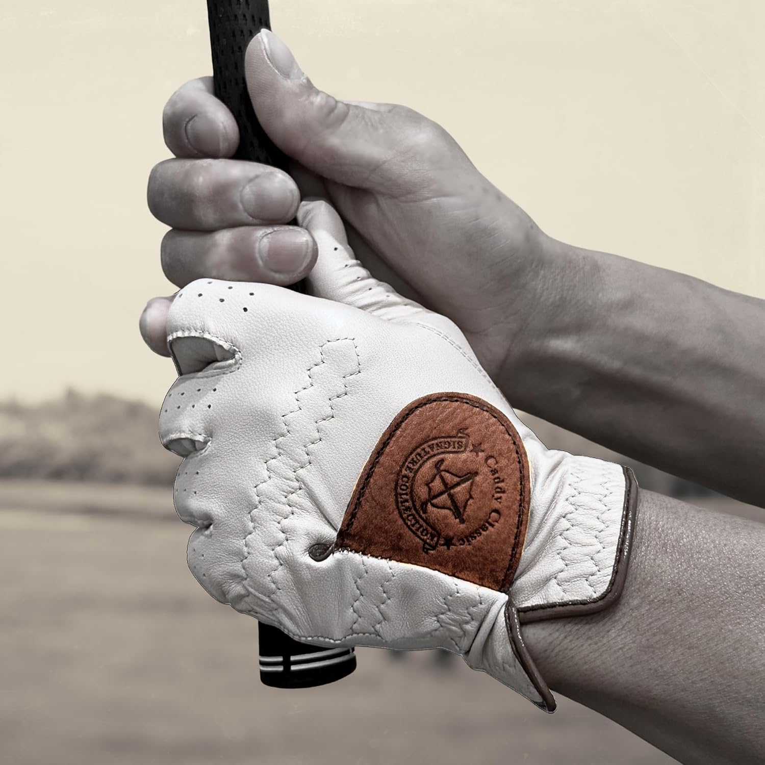 Caddie Classic High-End Vintage Men's Golf Gloves | Solely Crafted with AAA Kangaroo Leather | Long-Lasting Durability with Comfortable & Soft Feeling
