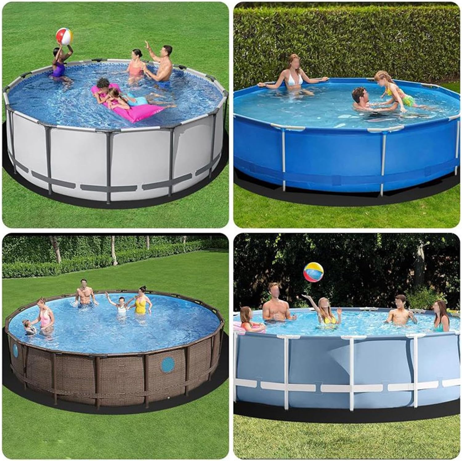 Swimming Pool Liner Pad for Safety, Anti Slip Ground Protection, Spa Equipment Mat for Resorts, Leisure Villas, Hotels, Summer Recreation, Backyard Pools, Spa Areas, and Outdoor Water Activities