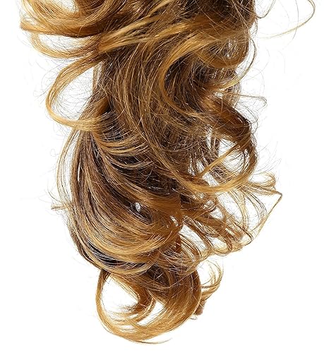 Miniatura 3 de Extensión de pelo Onedor, coleta sintética y rizada de 20 pulgadas con broche, 6.7 oz con broche de garra
