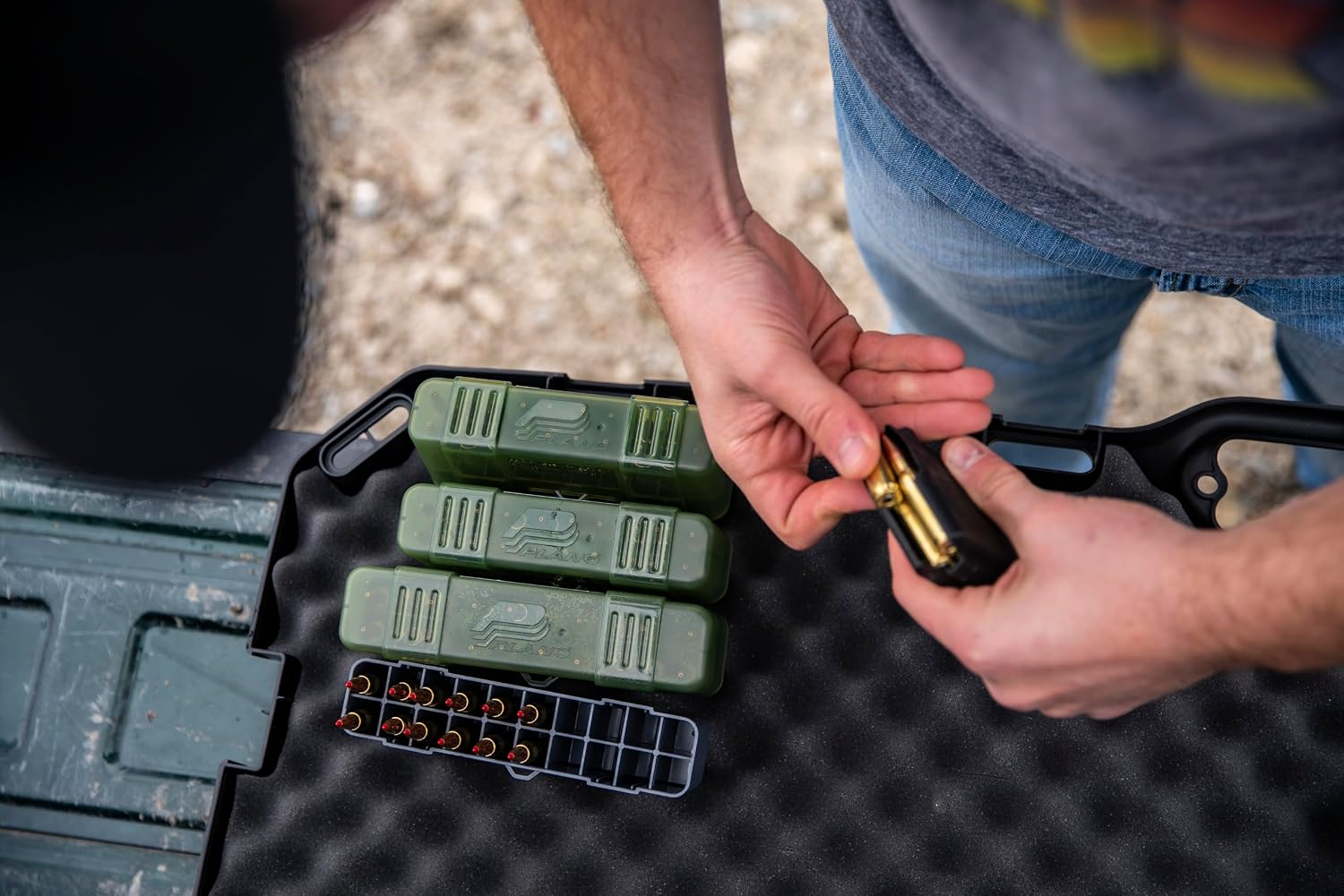 Plano 20 Round Rifle Ammo Case with Slip Cover
