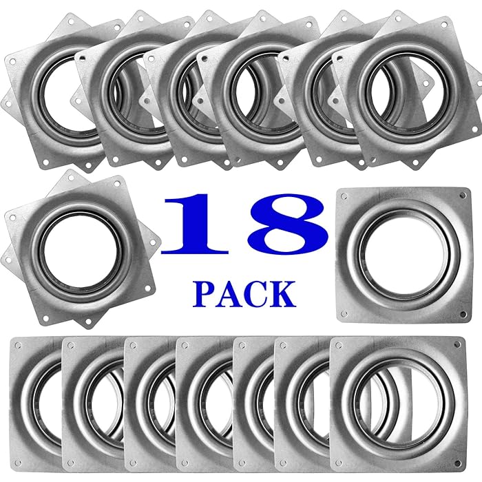 Buy 18Pack Lazy Susan Hardware, 4inch Lazy Susan hardware Square for