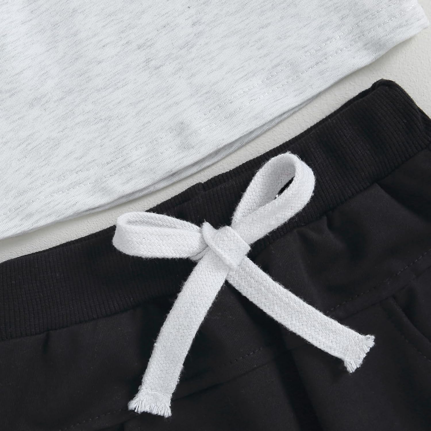 Toddler Baby Boy Fall Winter Outfit Contrast Color Long Sleeve Sweatshirts Stretch Jogger Pants Newborn Clothes Set - Image 5