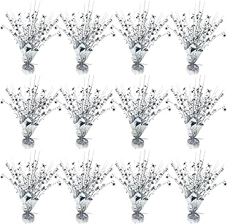 12 Pack Metallic Foil Spray Centerpiece Star Table Decoration Burst Tabl...