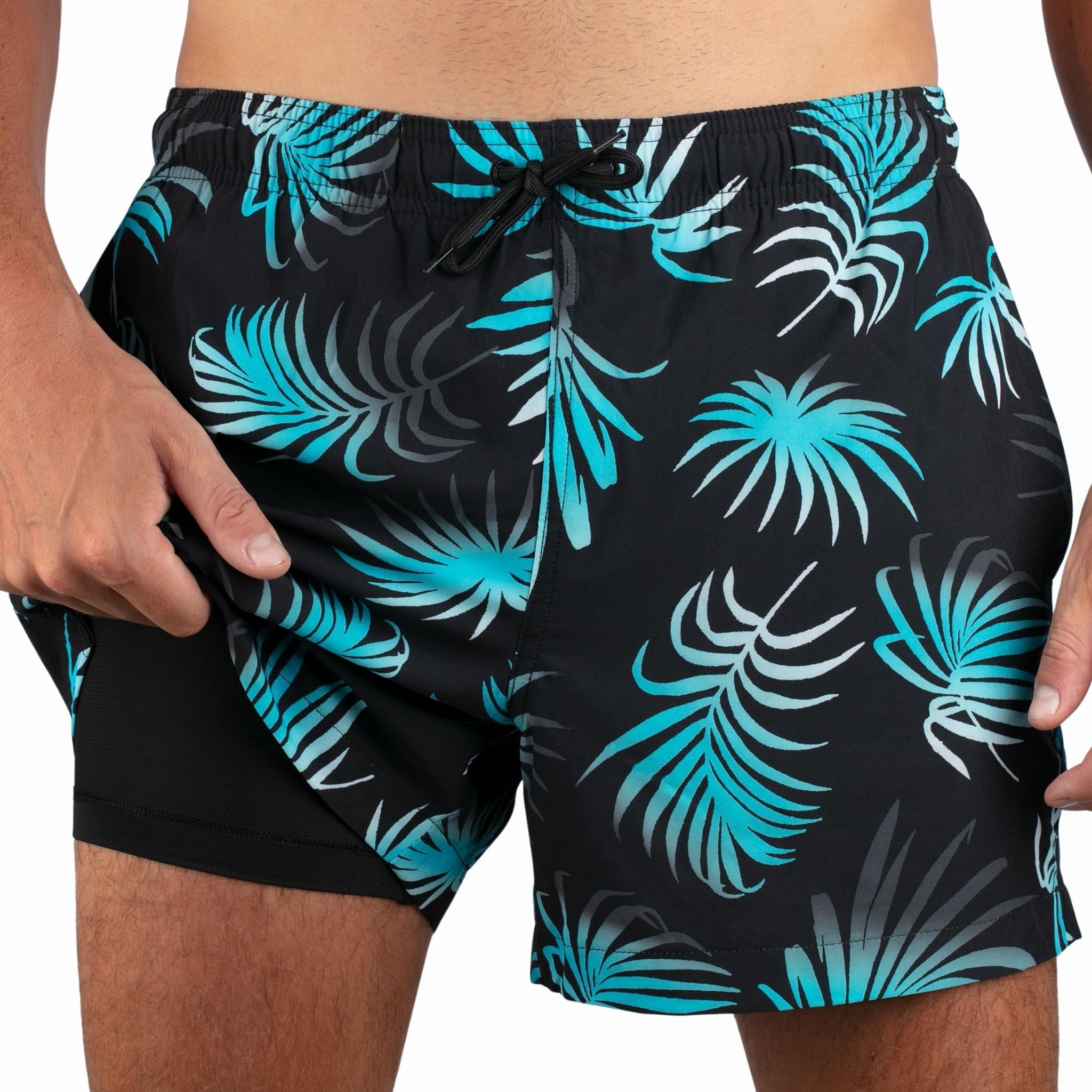Kanu Surf メンズ アドベンチャー スイムトランクス 圧縮ライナー付き 股下5インチ 速乾 ストレッチ 水着
