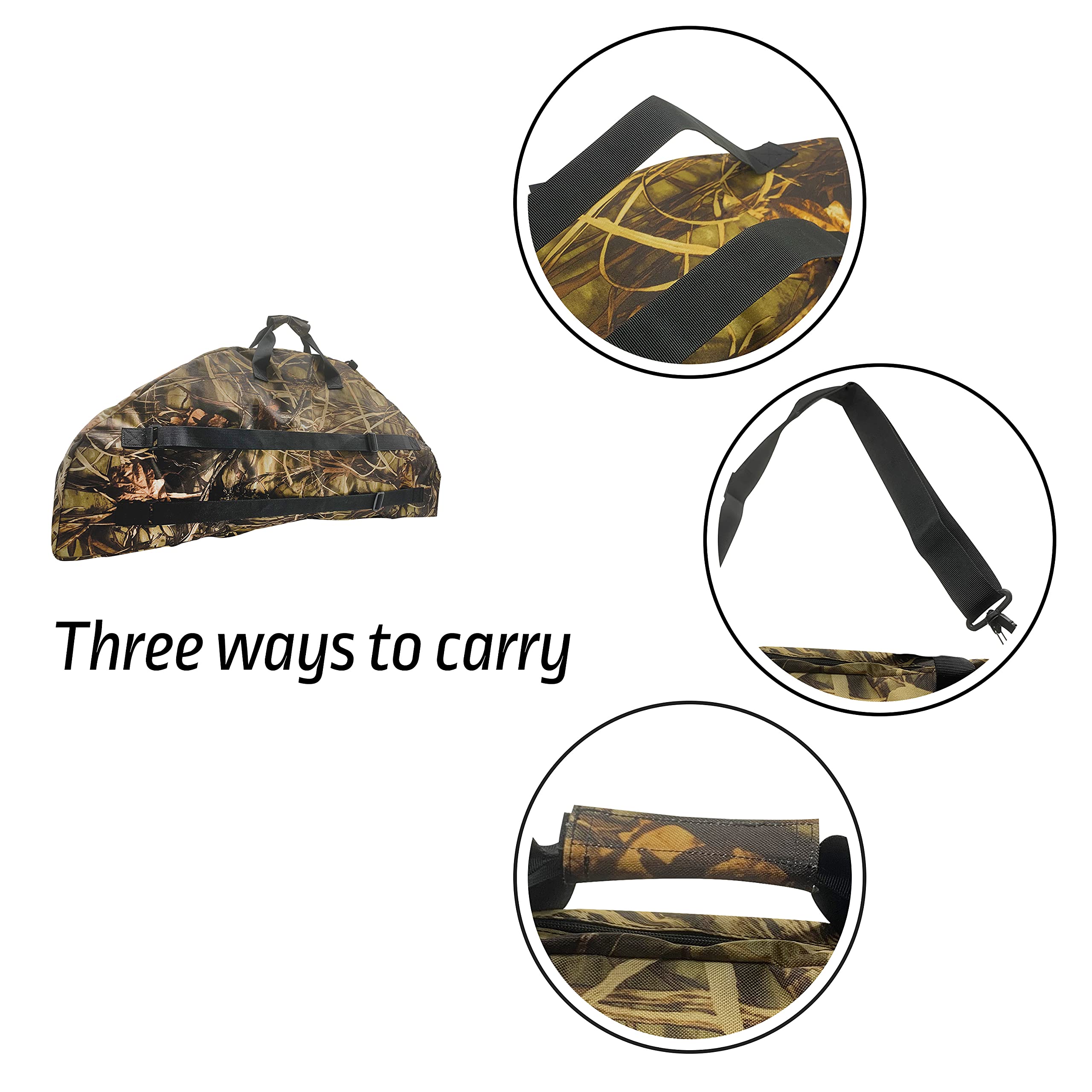 Alephnull Estuche para Arco Compuesto con Bolsillo para Flechas Bolsa para Arco Suave