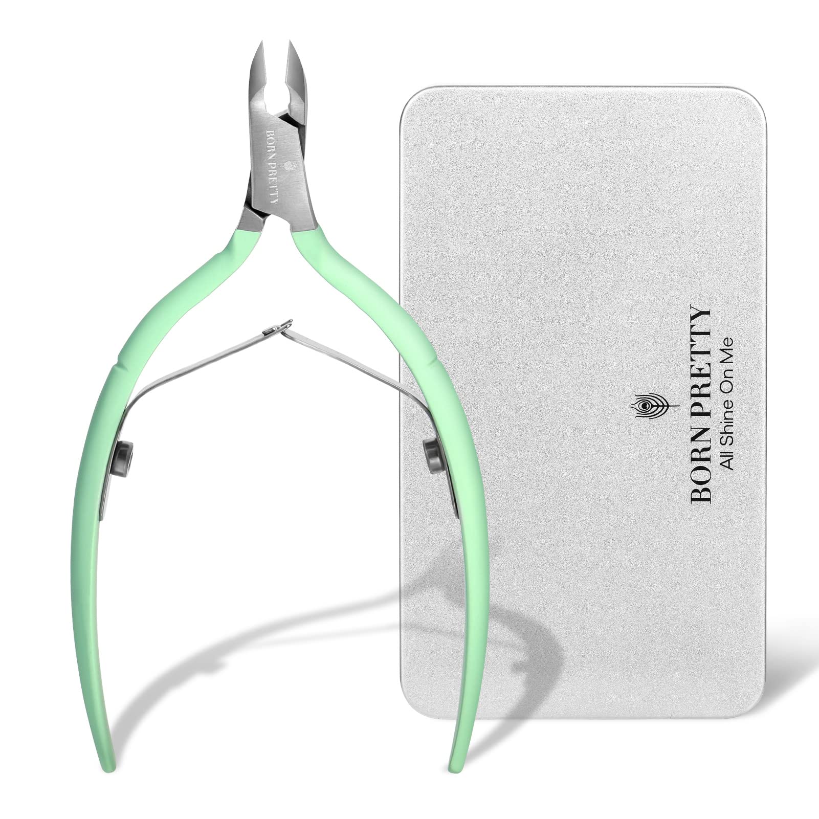 BORN PRETTY Nail Art Cuticle Nipper Cuticle Trimmer Cuticle Remover Clippers Cuticle Nippers Professional Stainless Steel Cutter Clippers Durable Pedicure Manicure Tools for Fingernails and Toenails