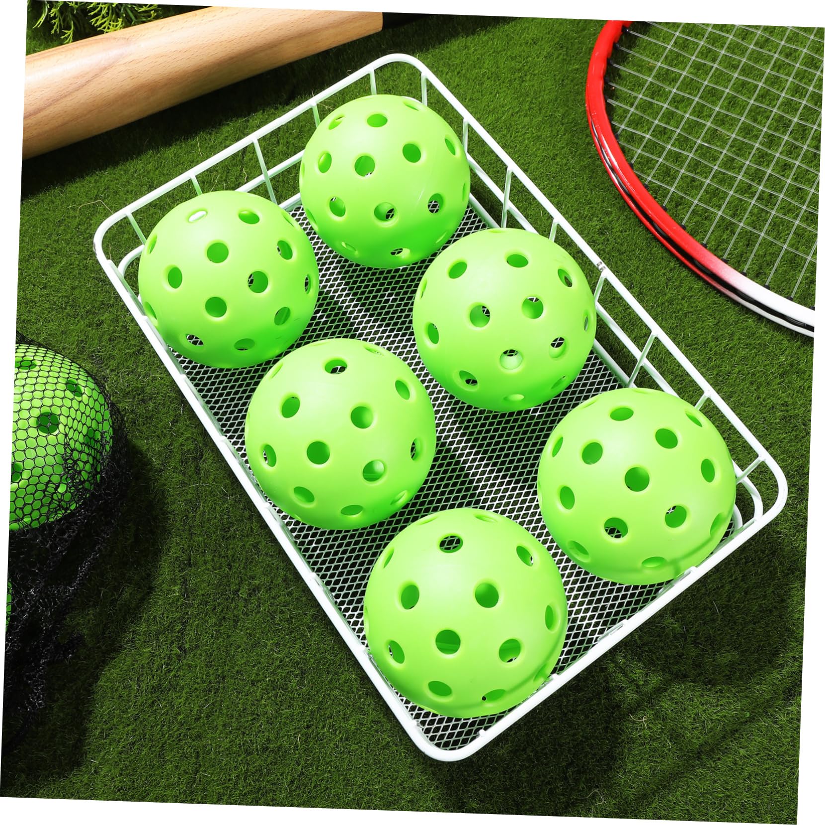 DPLASKA 24x 72 Mm Kunststoff-Basebälle - Leichte Übungsbälle Für Schlagtraining Drinnen & Draußen
