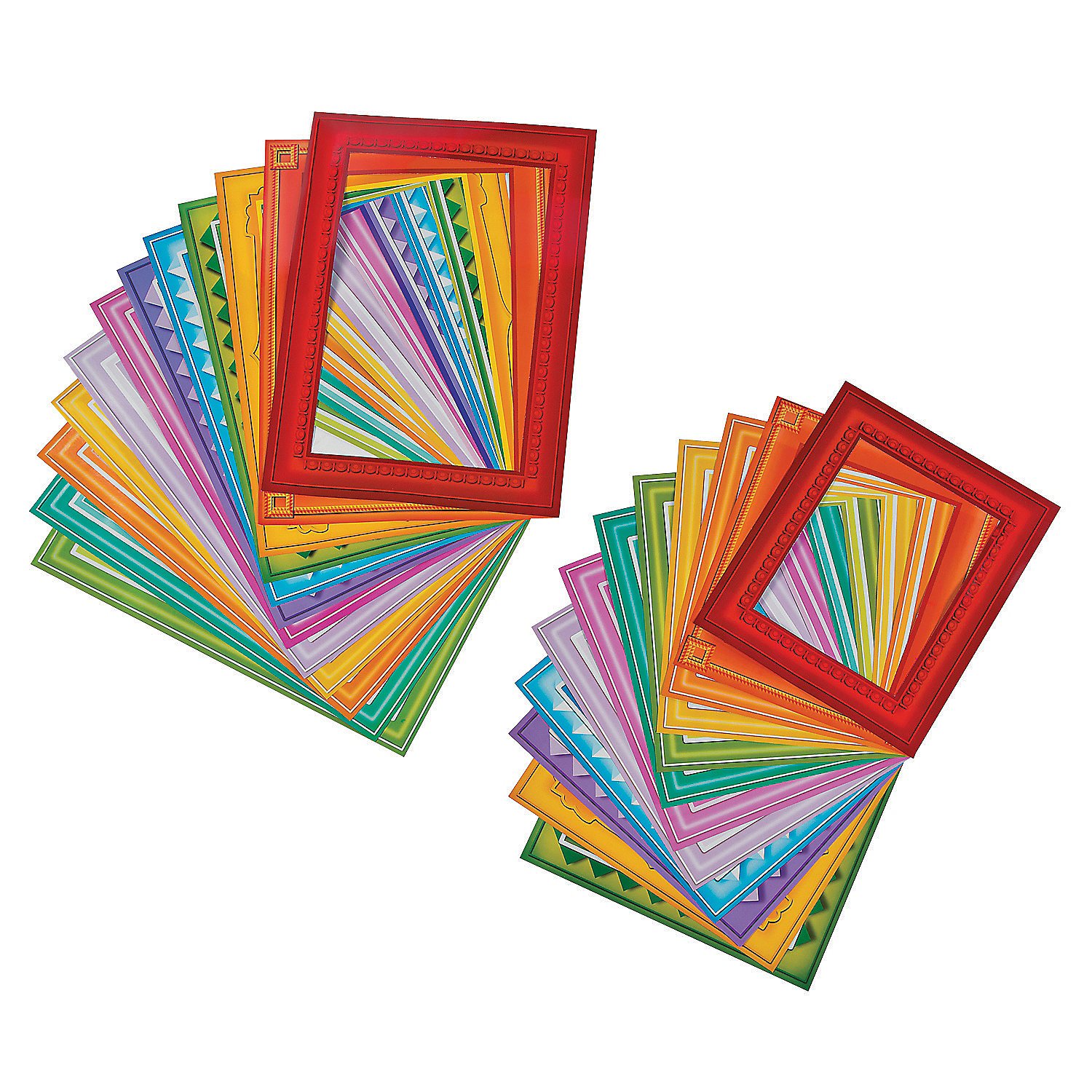 Fun Express Paper Frames - Creative Craft Supplies for Kids - Ideal for DIY Art Projects Memory Making Educational Activities & Fun Home Crafts - Perfect for Schools Parties & More - 24 Pieces