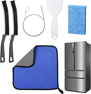 6pcs Refrigerator Cleaning Brush, Fridge Cleaning Kit Set, Refrigerator Cleaning Kit for Fridge Maintenance, Door Seals Drain Holes Cleaning, Ice Removal